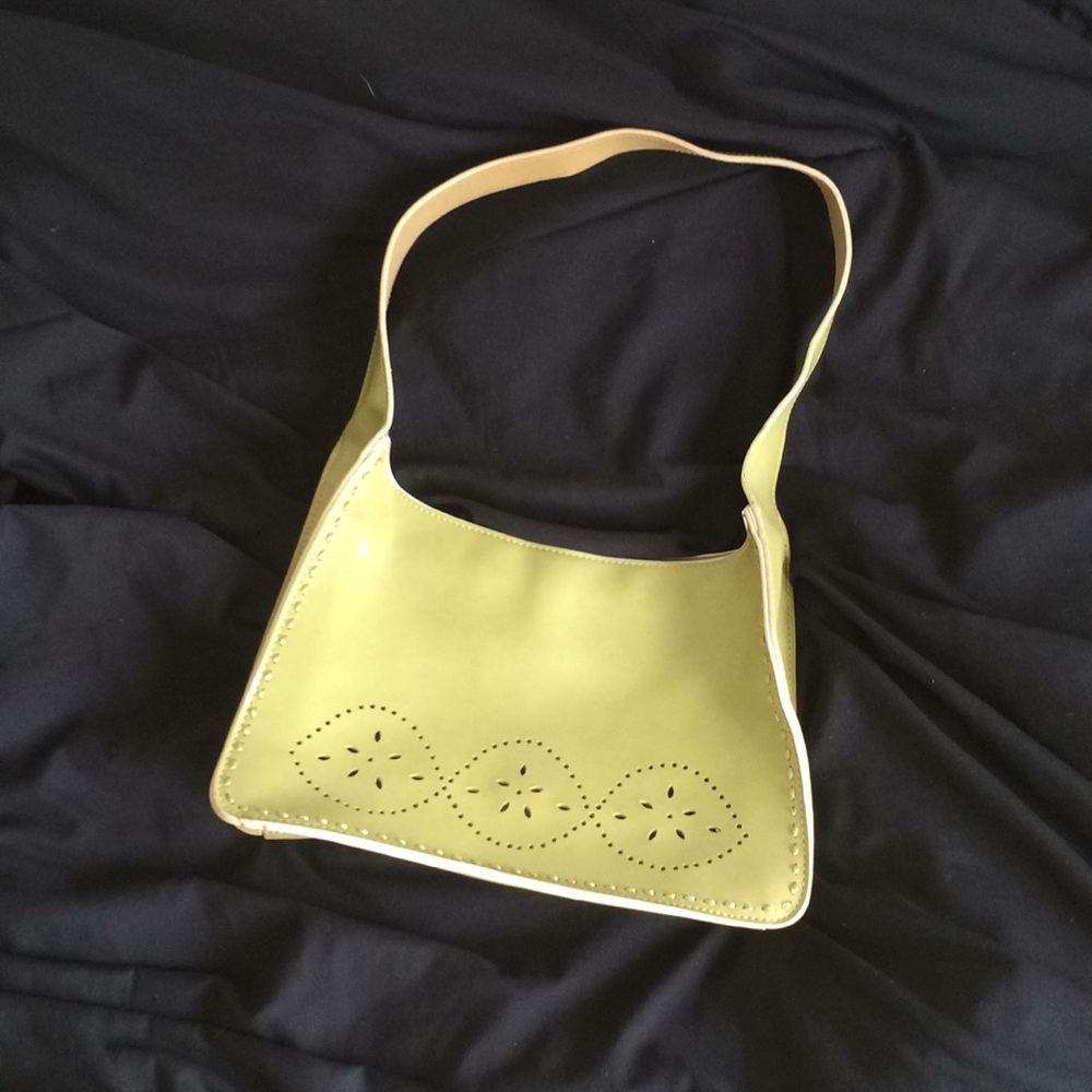Green Floral Designed Mondani Purse